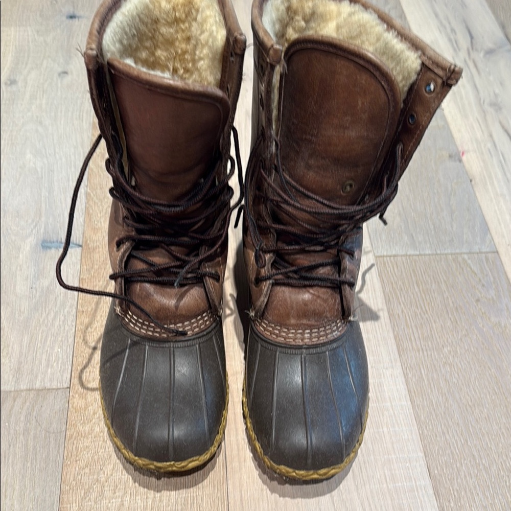 L.L. Bean Brown and Black Ankle Boots